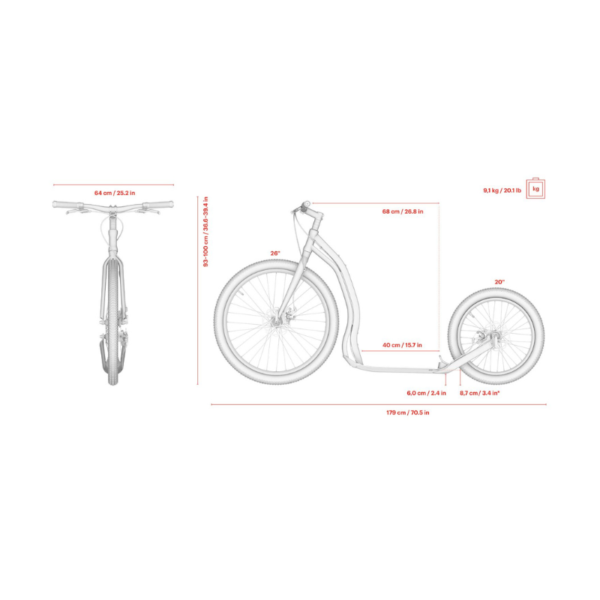 6 Yedoo Trexx Disc Off-Road Scooter